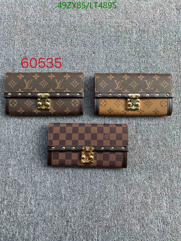 LV Bags-(4A)-Wallet-,Code: LT4895,$: 49USD