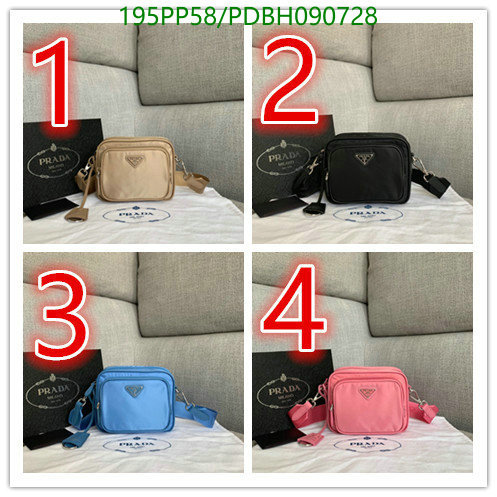 Prada Bag-(Mirror)-Diagonal-,Code:PDBH090728,$:195USD