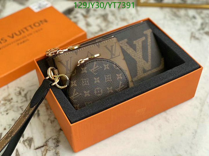 LV Bags-(Mirror)-Wallet-,Code: YT7391,$: 129USD