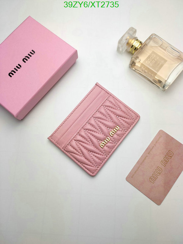 Miu Miu Bag-(4A)-Wallet-,Code: XT2735,$: 39USD