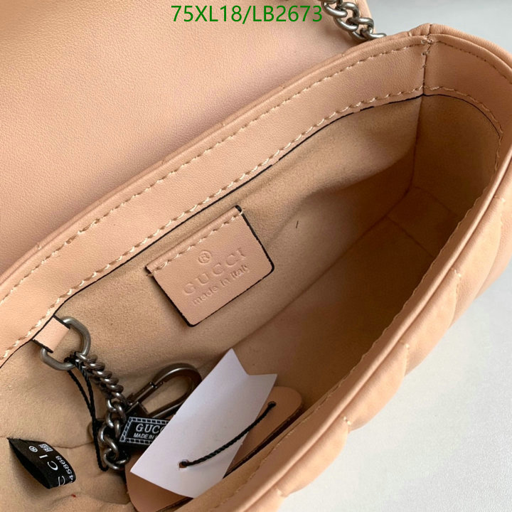 Gucci Bag-(4A)-Marmont,Code: LB2673,$: 75USD