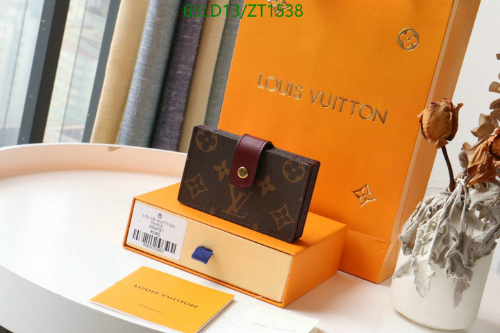 LV Bags-(Mirror)-Wallet-,Code: ZT1538,$: 65USD