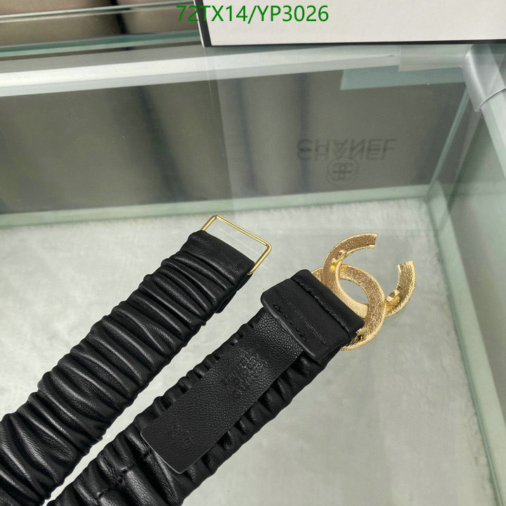 Belts-Chanel,Code: YP3026,$: 72USD