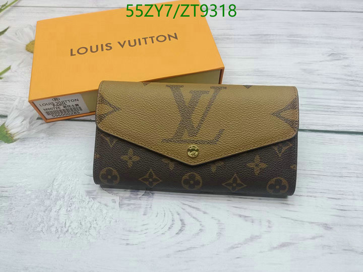 LV Bags-(4A)-Wallet-,Code: ZT9318,$: 55USD