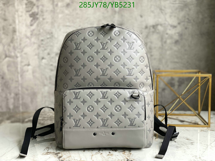 LV Bags-(Mirror)-Backpack-,Code: YB5231,$: 285USD