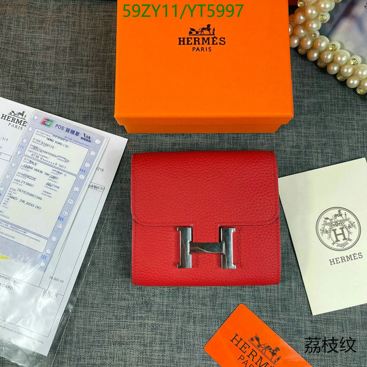 Hermes Bag-(4A)-Wallet-,Code: YT5997,$: 59USD