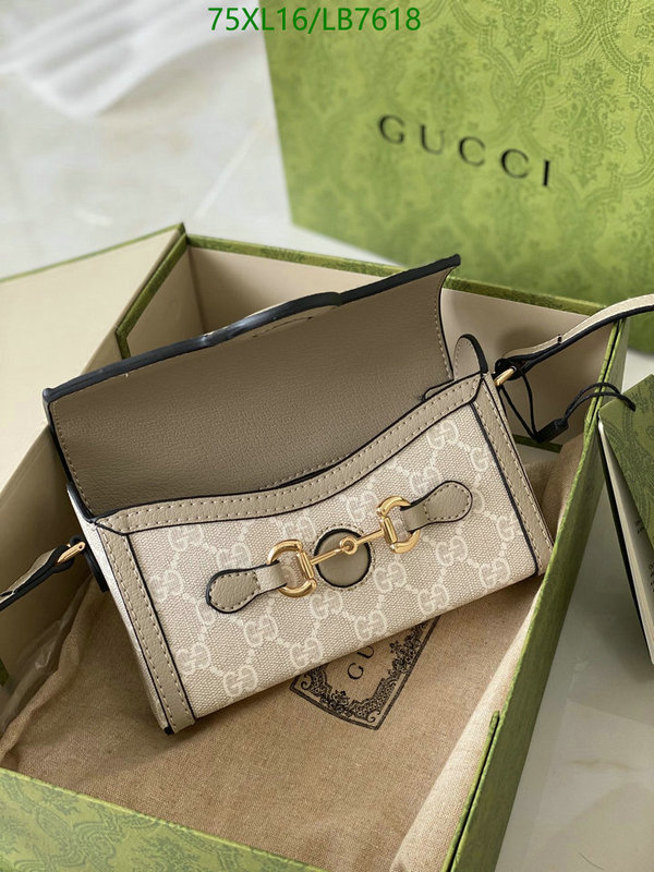 Gucci Bag-(4A)-Horsebit-,Code: LB7618,$: 75USD