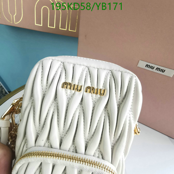 Miu Miu Bag-(Mirror)-Diagonal-,Code: YB171,$: 195USD
