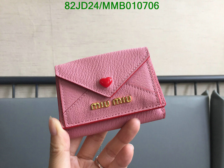 Miu Miu Bag-(Mirror)-Wallet-,Code: MMB010706,$: 82USD