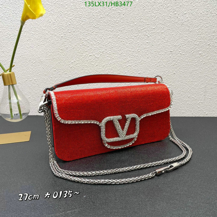 Valentino Bag-(4A)-LOC-V Logo ,Code: HB3477,$: 135USD