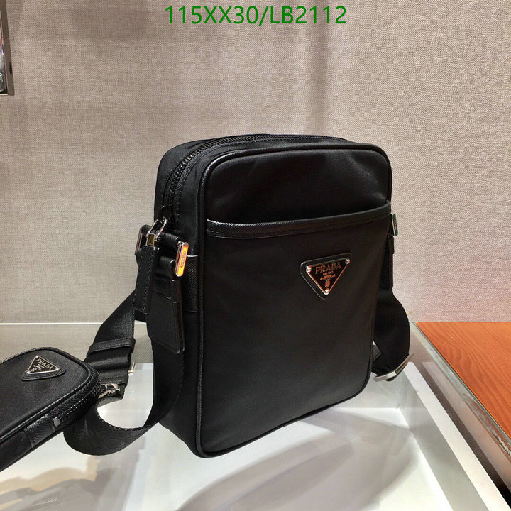 Prada Bag-(Mirror)-Diagonal-,Code: LB2112,$: 115USD