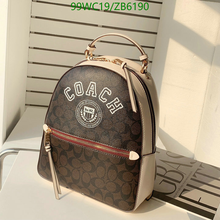 Coach Bag-(4A)-Backpack-,Code: ZB6190,$: 99USD