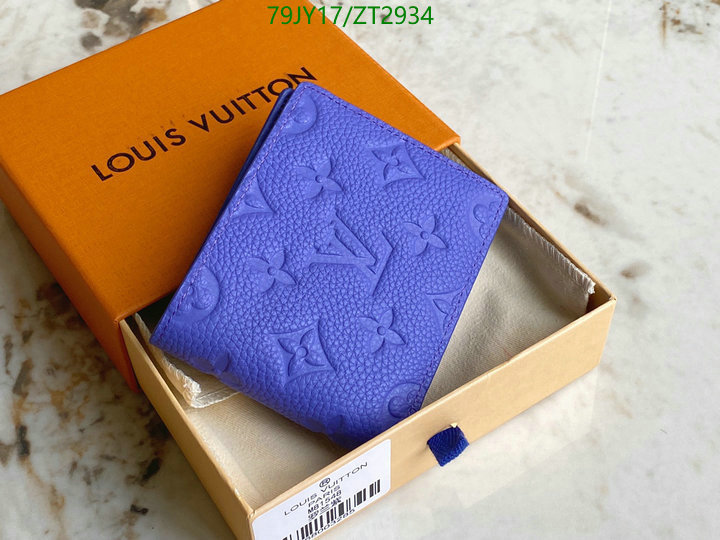 LV Bags-(Mirror)-Wallet-,Code: ZT2934,$: 79USD