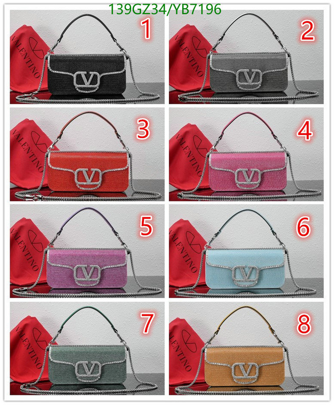 Valentino Bag-(4A)-LOC-V Logo ,Code: YB7196,$: 139USD