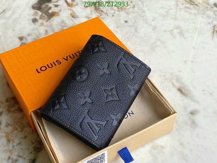 LV Bags-(Mirror)-Wallet-,Code: ZT2933,$: 79USD