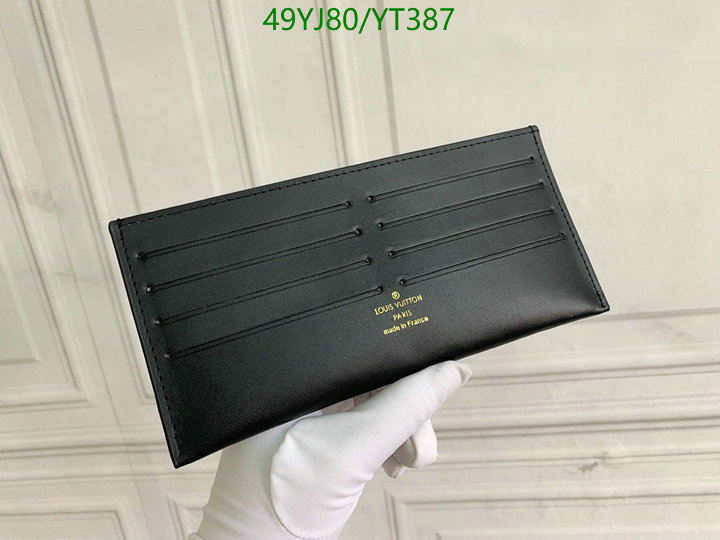 LV Bags-(4A)-Wallet-,Code: YT387,$: 49USD