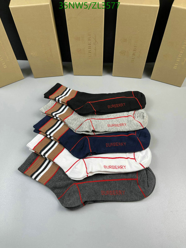 Sock-Burberry, Code: ZL3577,$: 35USD