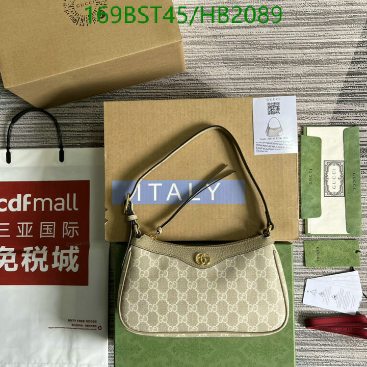 Gucci Bag-(Mirror)-Diagonal-,Code: HB2089,$: 169USD