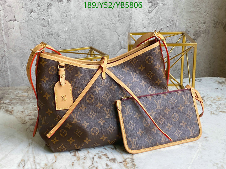 LV Bags-(Mirror)-Handbag-,Code: YB5806,$: 189USD