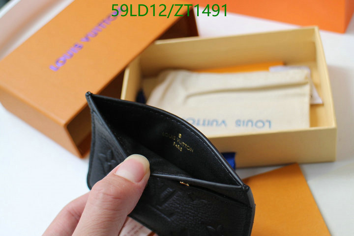 LV Bags-(Mirror)-Wallet-,Code: ZT1491,$: 59USD