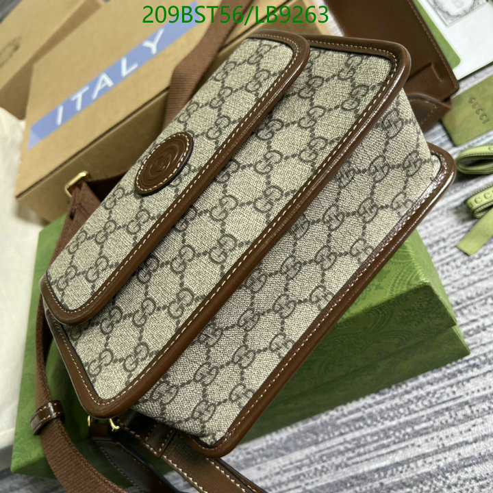 Gucci Bag-(Mirror)-Diagonal-,Code: LB9263,$: 209USD