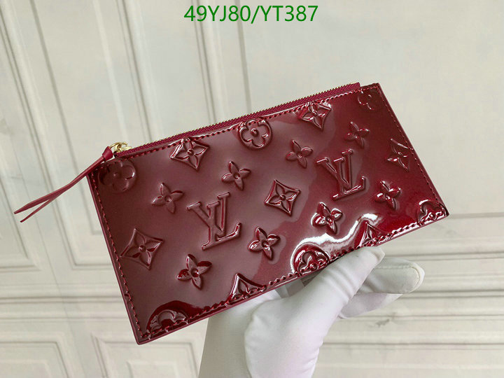 LV Bags-(4A)-Wallet-,Code: YT387,$: 49USD