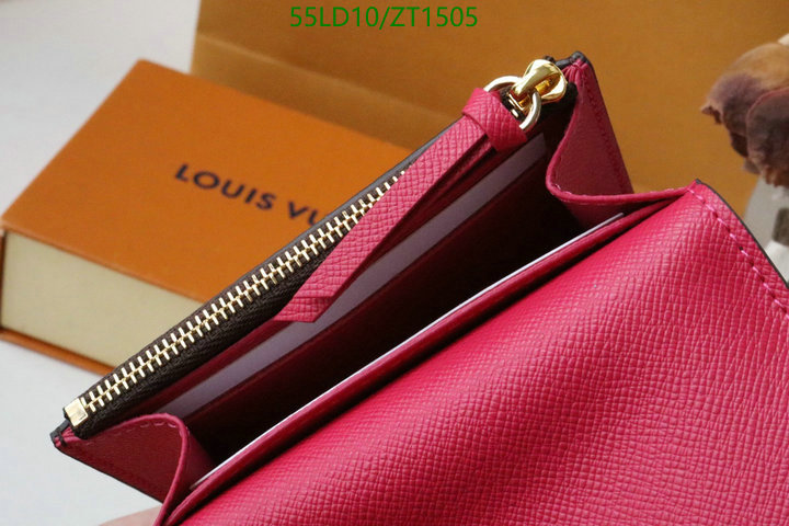 LV Bags-(Mirror)-Wallet-,Code: ZT1505,$: 55USD