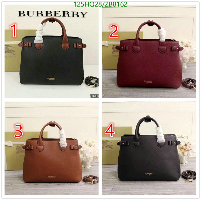 Burberry Bag-(4A)-Handbag-,Code: ZB8162,$: 125USD