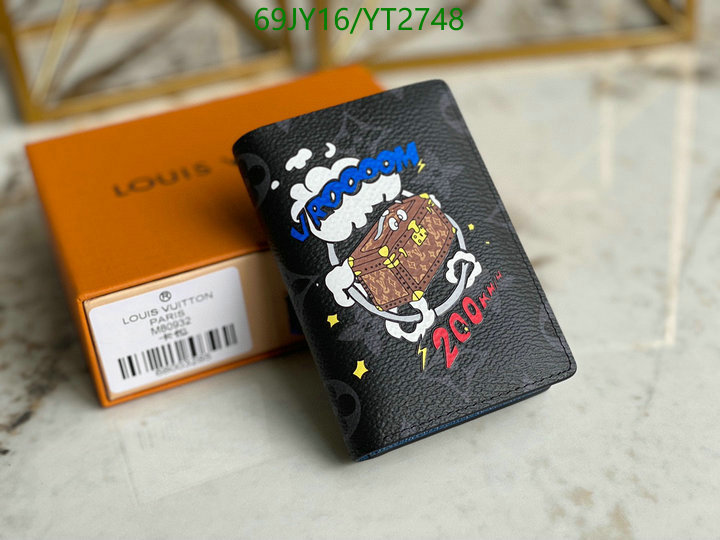 LV Bags-(Mirror)-Wallet-,Code: YT2748,$: 69USD