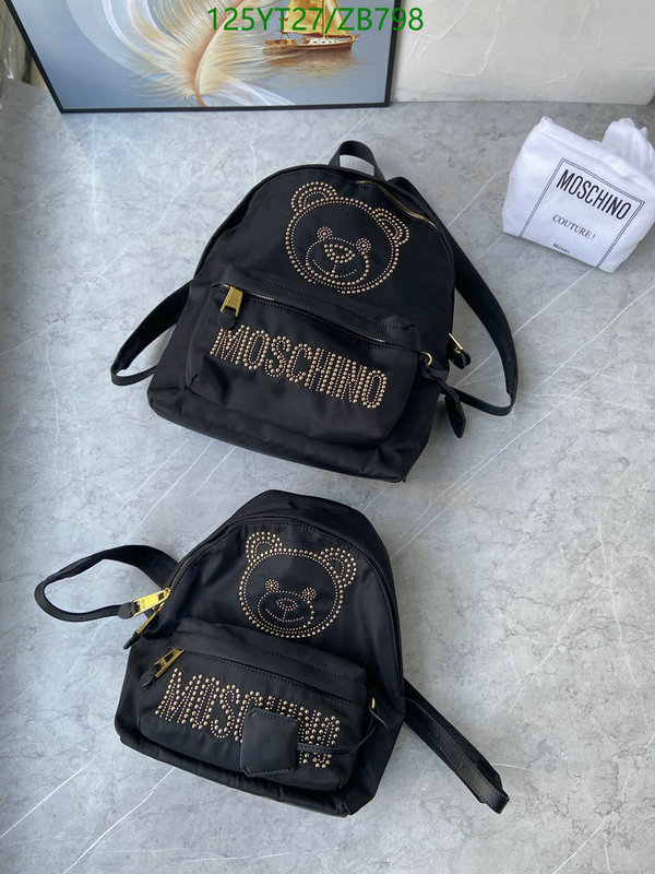 Moschino Bag-(Mirror)-Backpack-,Code: ZB798,