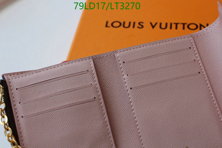 LV Bags-(Mirror)-Wallet-,Code: LT3270,$: 79USD