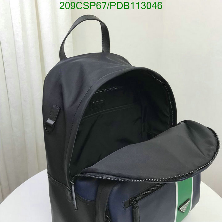 Prada Bag-(Mirror)-Backpack-,Code: PDB113046,$: 209USD