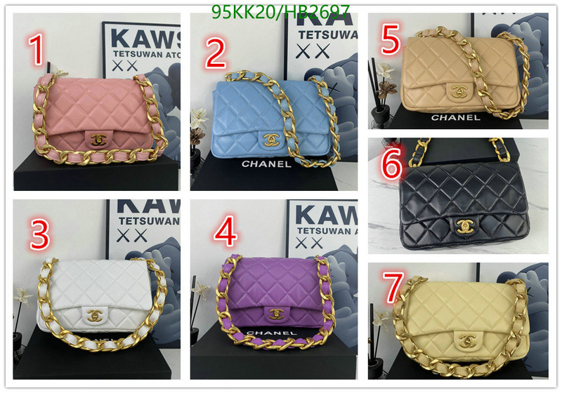 Chanel Bags ( 4A )-Diagonal-,Code: HB2697,$: 95USD