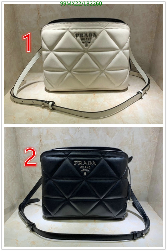 Prada Bag-(4A)-Diagonal-,Code: LB2260,$: 99USD