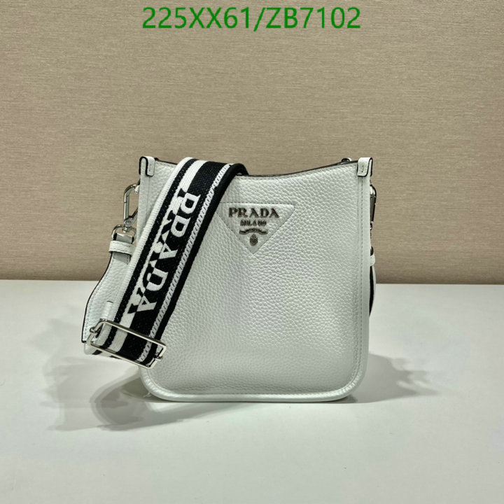 Prada Bag-(Mirror)-Diagonal-,Code: ZB7102,$: 225USD