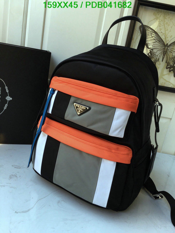 Prada Bag-(Mirror)-Backpack-,Code: PDB041682,$: 159USD