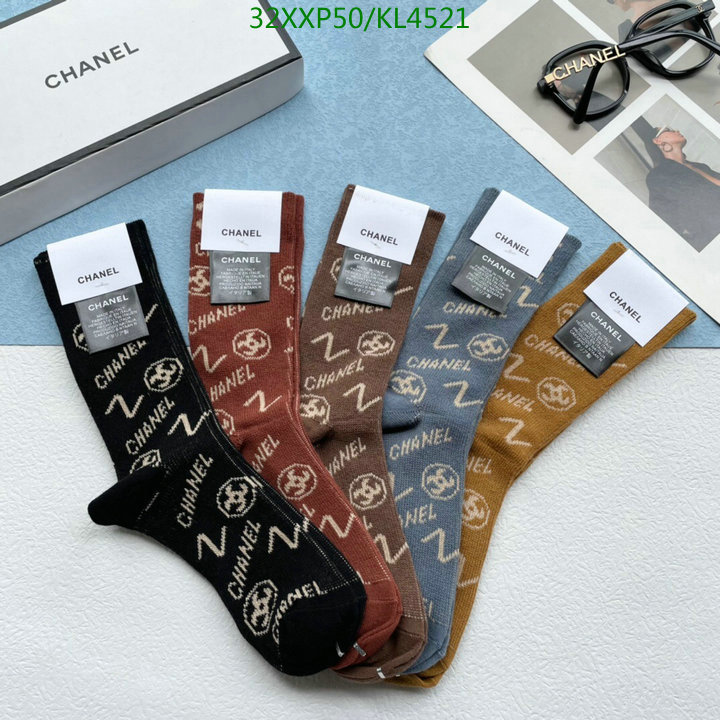 Sock-Chanel,Code: KL4521,$: 32USD