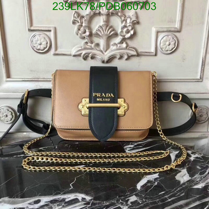 Prada Bag-(Mirror)-Diagonal-,Code: PDB060703,$: 239USD