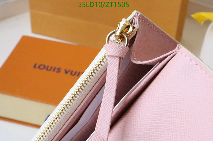 LV Bags-(Mirror)-Wallet-,Code: ZT1505,$: 55USD