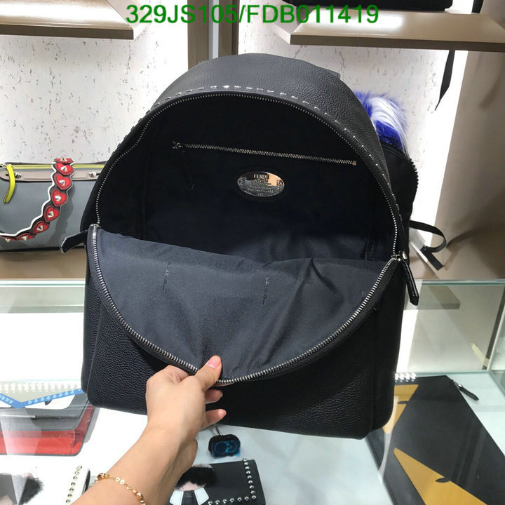 Fendi Bag-(Mirror)-Backpack-,Code: FDB011419,$: 329USD