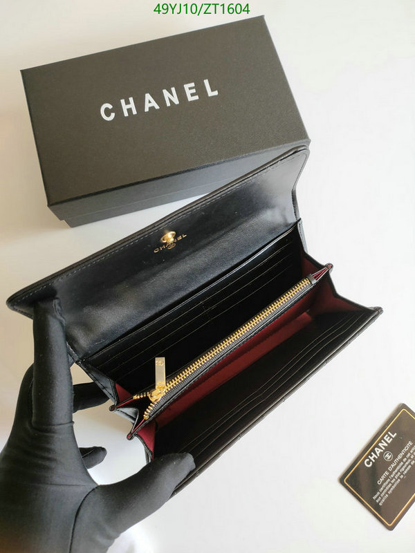 Chanel Bags ( 4A )-Wallet-,Code: ZT1604,$: 49USD