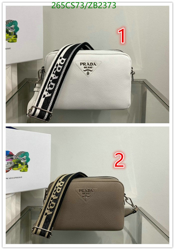 Prada Bag-(Mirror)-Diagonal-,Code: ZB2373,$: 265USD