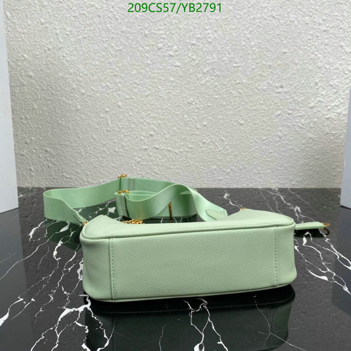 Prada Bag-(Mirror)-Diagonal-,Code: YB2791,$: 209USD