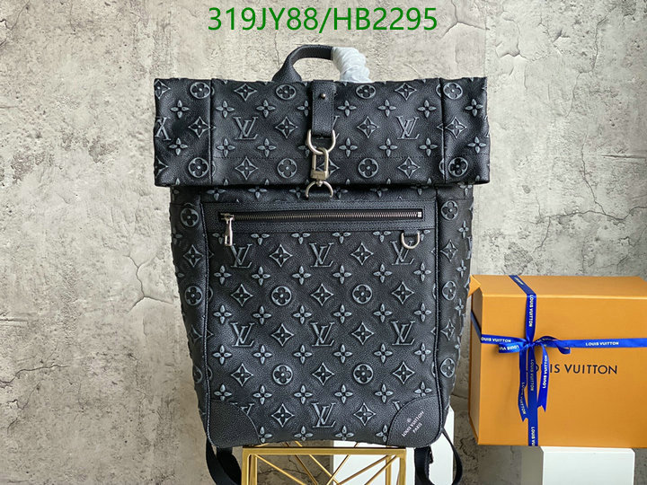 LV Bags-(Mirror)-Backpack-,Code: HB2295,$: 319USD