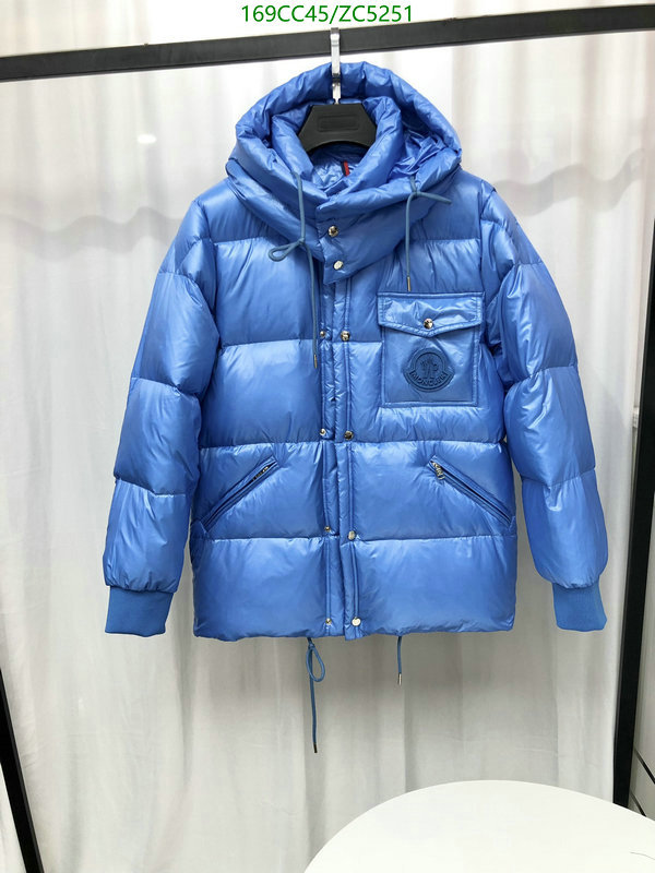 Down jacket Men-Moncler, Code: ZC5251,$: 169USD