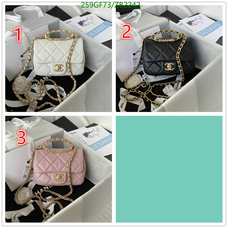 Chanel Bags -(Mirror)-Diagonal-,Code: ZB2242,$: 259USD