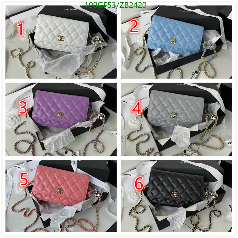 Chanel Bags -(Mirror)-Diagonal-,Code: ZB2420,$: 199USD