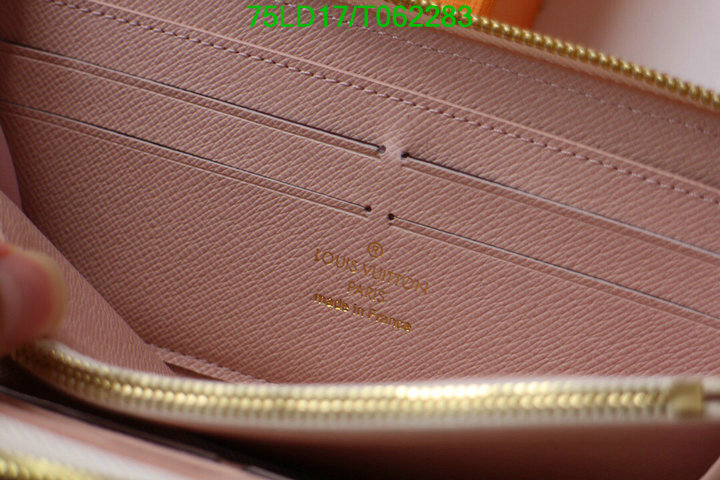 LV Bags-(Mirror)-Wallet-,Code: T062283,$: 75USD