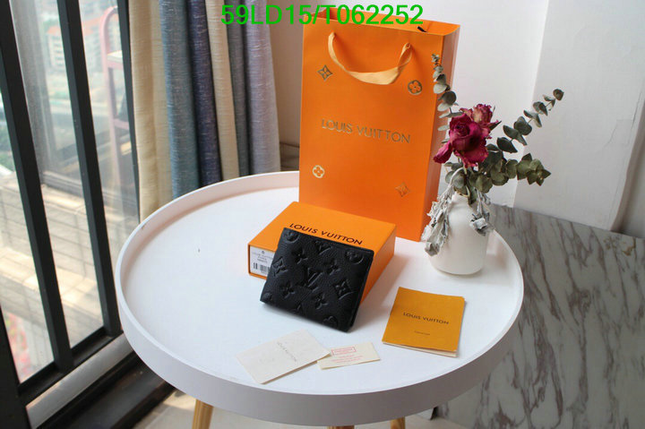 LV Bags-(Mirror)-Wallet-,Code: T062252,$: 59USD