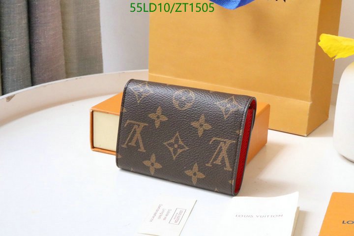 LV Bags-(Mirror)-Wallet-,Code: ZT1505,$: 55USD